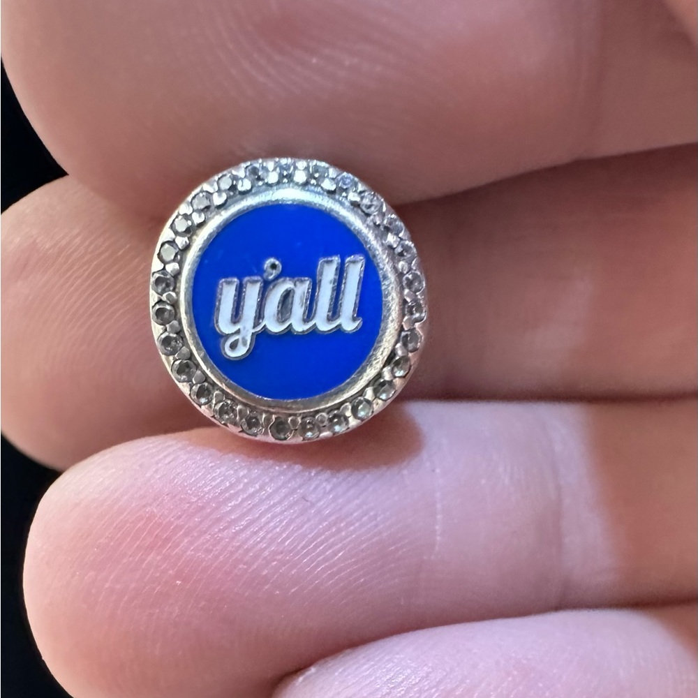Super cute sterling and blue Pandora ‘Y’all’ charm